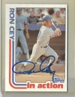 Ron Cey Autographed Card JSA (Los Angeles Dodgers)